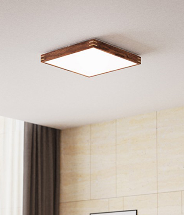 우드사각방등 클래스 원목 사각방등, 국산LED방등 안방등 80W